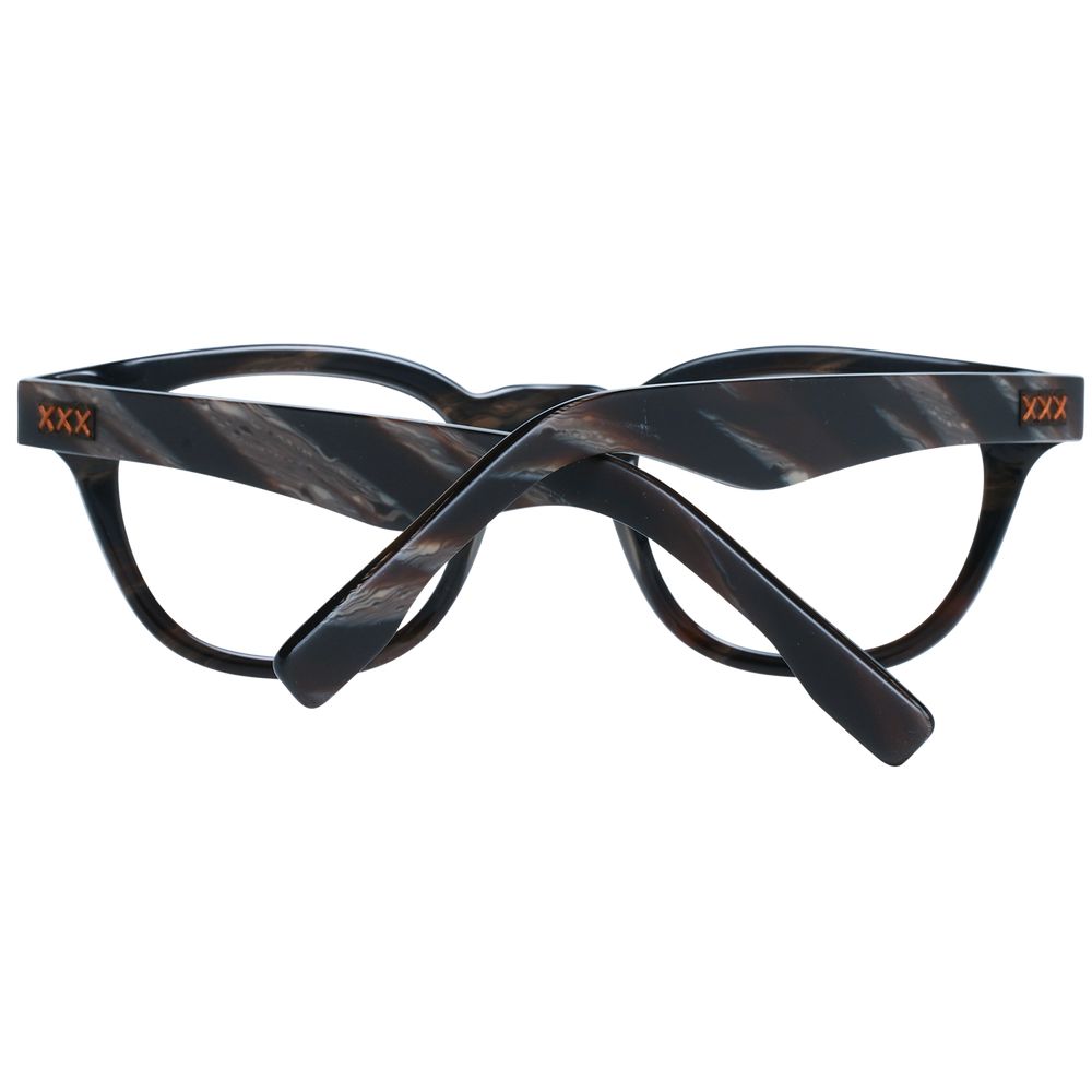 Ermenegildo Zegna Black Plastic Eyeglasses (Frame)