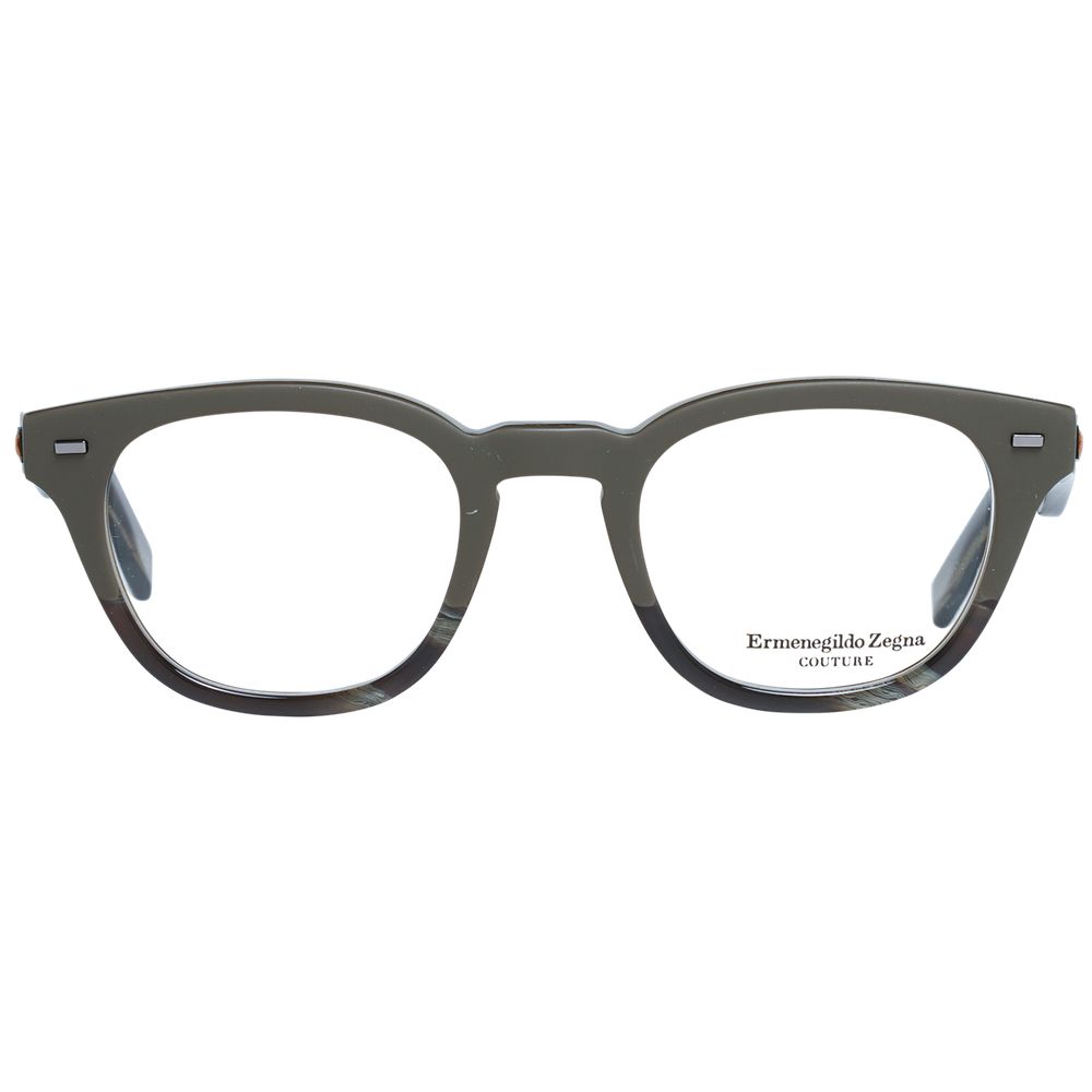 Ermenegildo Zegna Olive Green Plastic Glasses (Frame)