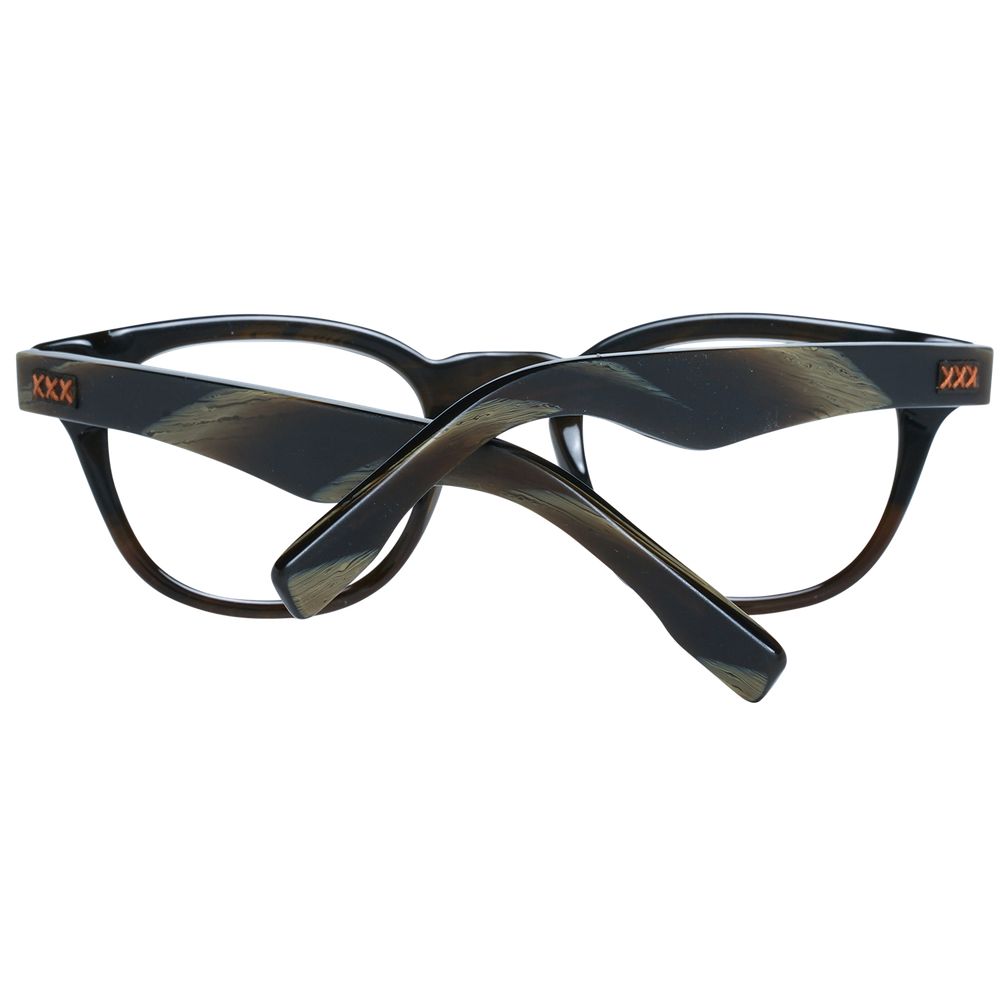 Ermenegildo Zegna Olive Green Plastic Glasses (Frame)