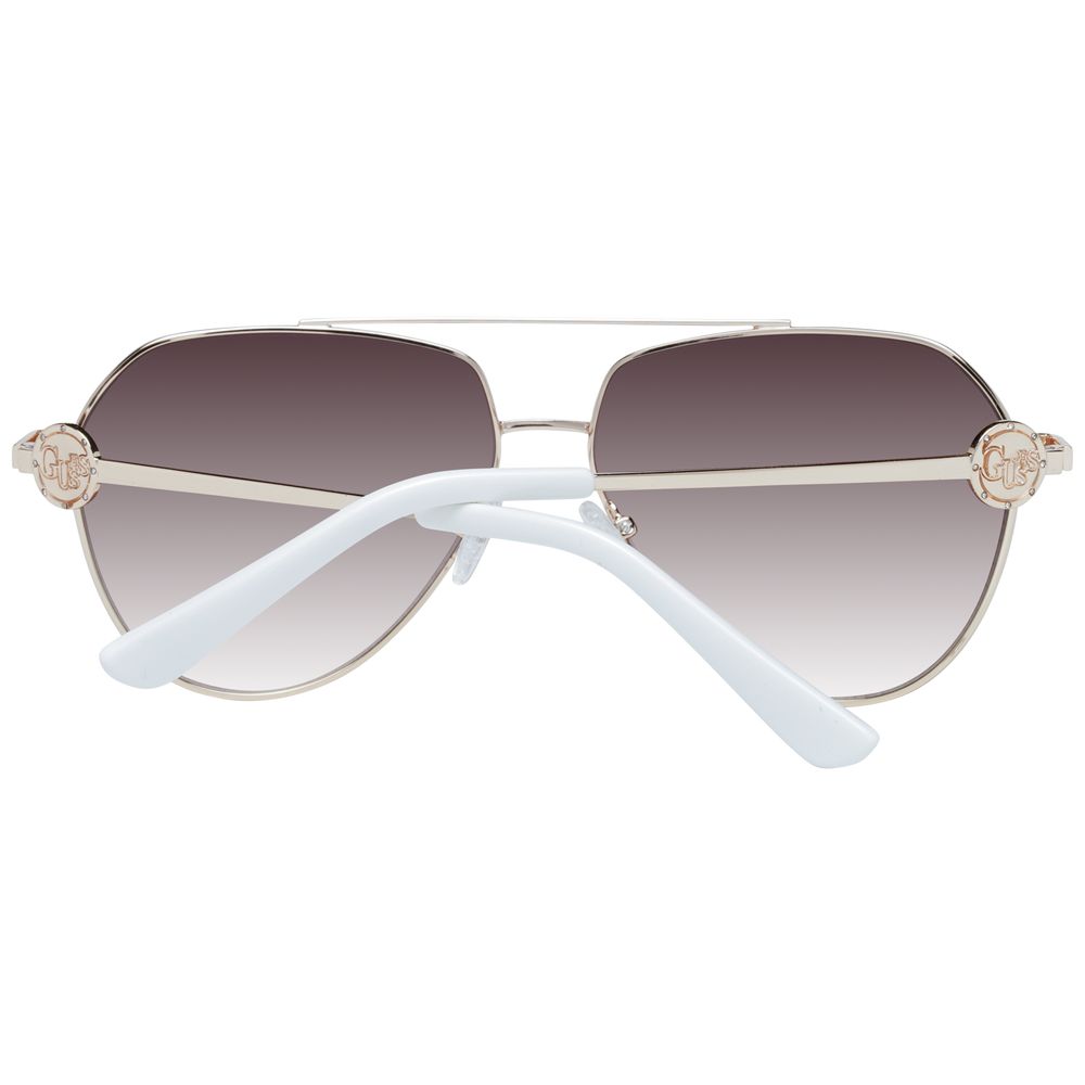 Guess Gold Metal Frame Sunglasses