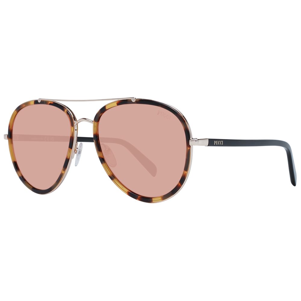 Emilio Pucci Braune Sonnenbrille aus Metall