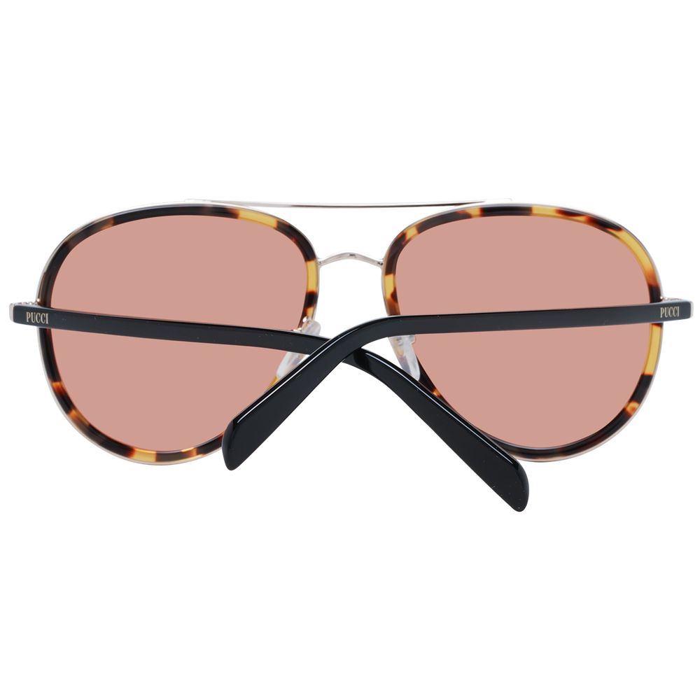 Emilio Pucci Braune Sonnenbrille aus Metall