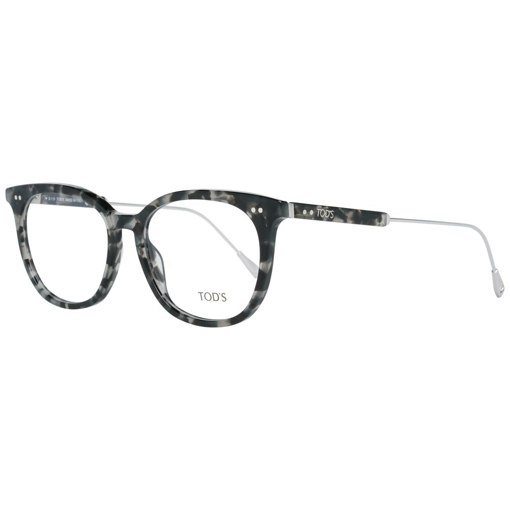 Tod's Brille aus schwarzem Metall & Kunststoff (Gestell)