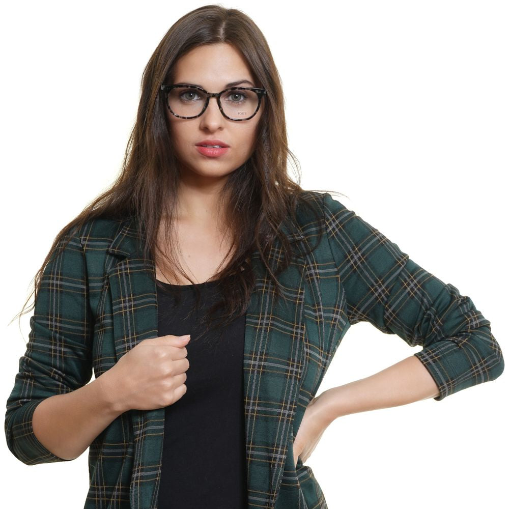 Tod's Brille aus schwarzem Metall & Kunststoff (Gestell)