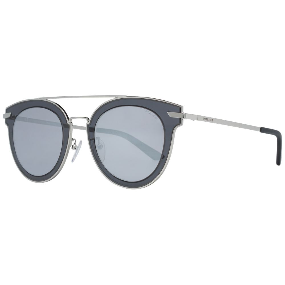 Police Silver Sunglasses made of Metal and Plastic
