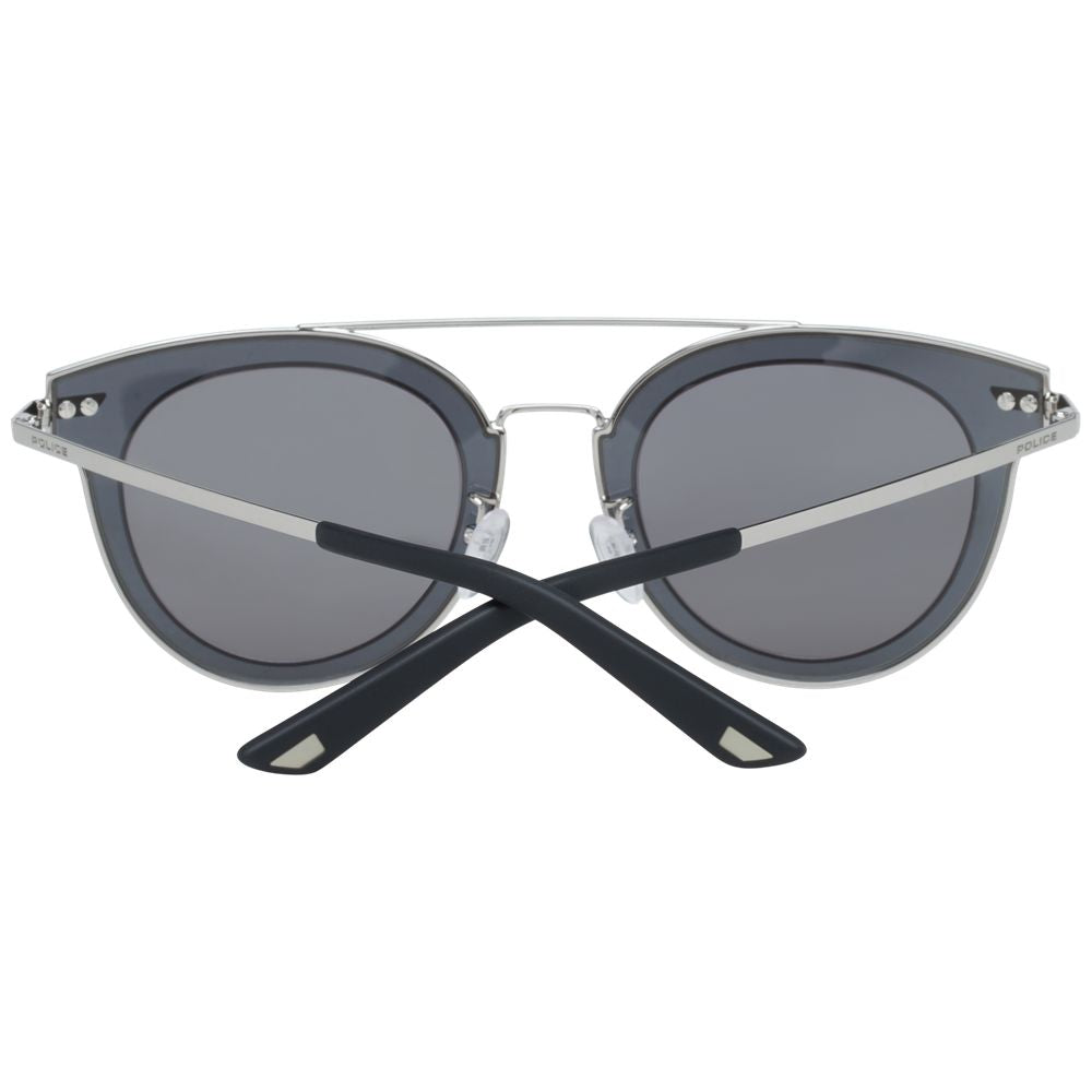 Police Silver Sunglasses made of Metal and Plastic
