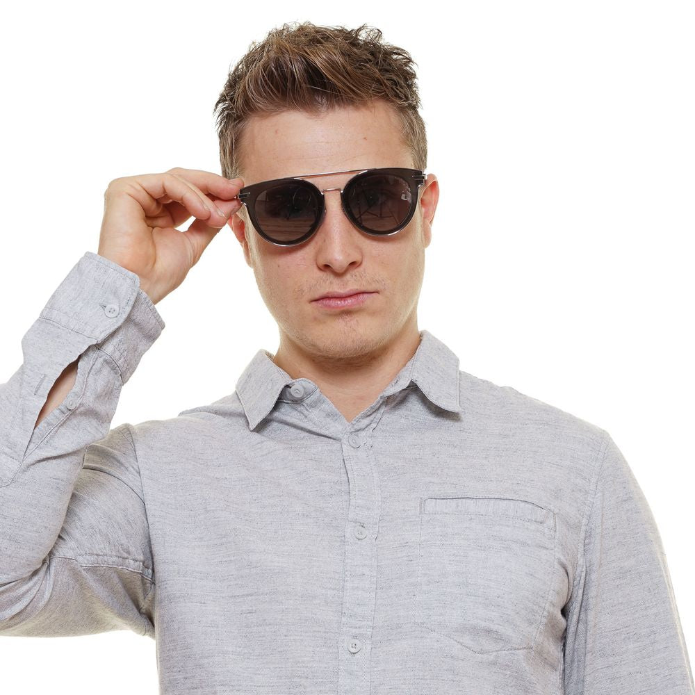 Police Silver Sunglasses made of Metal and Plastic