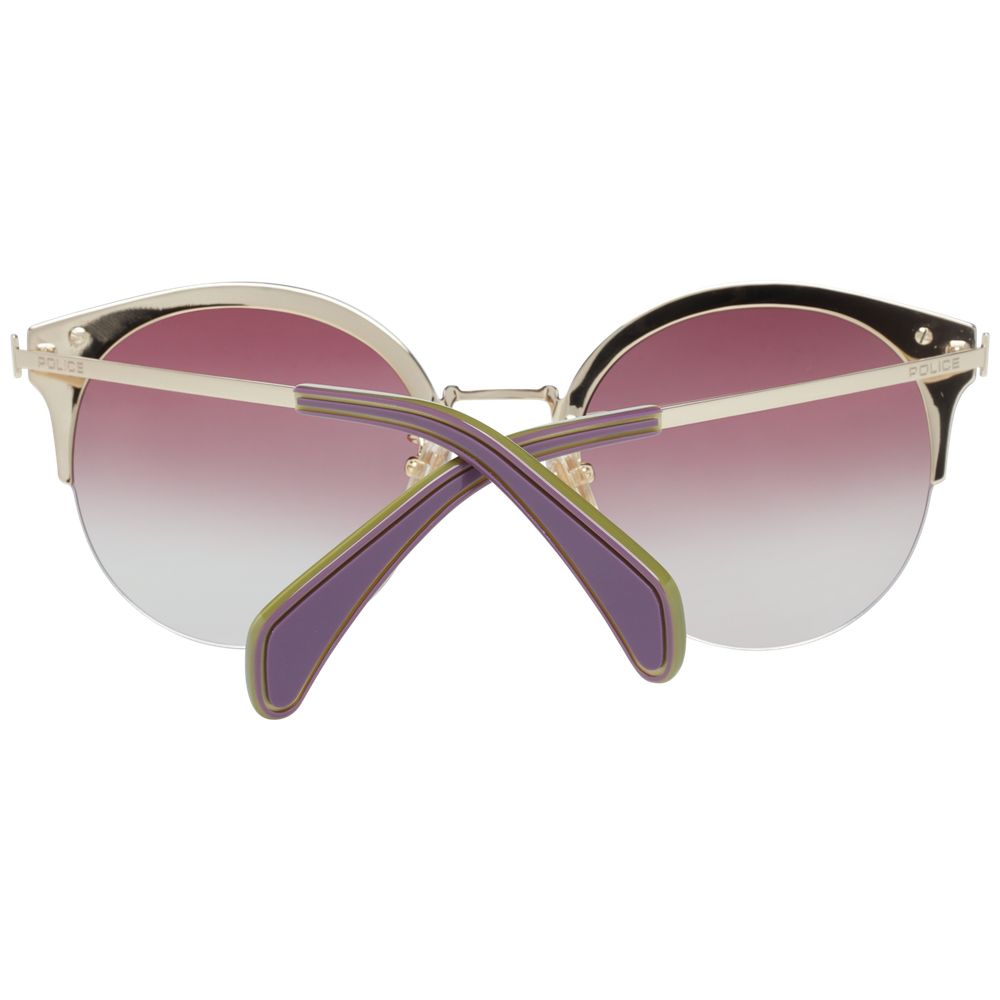 Police Gold Metal and Plastic Sunglasses