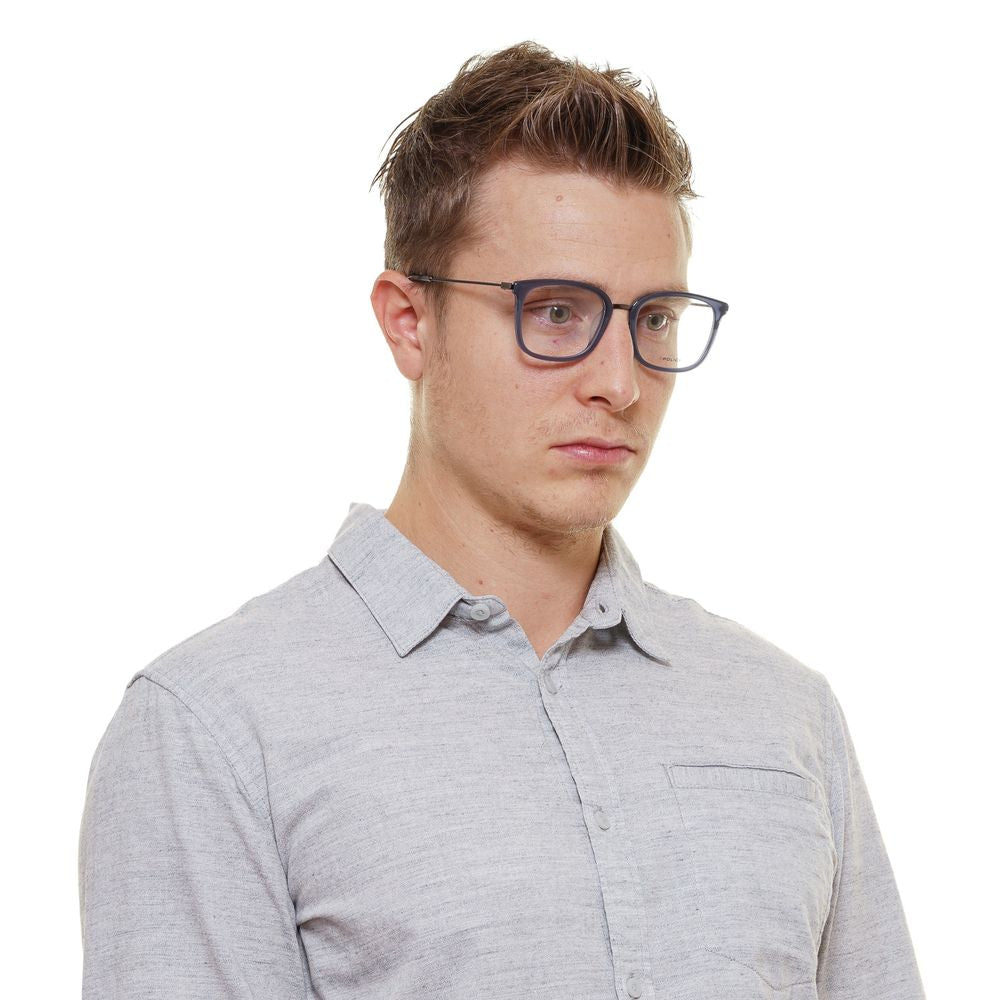 Police Blaue Brille aus Metall & Kunststoff (Fassung)