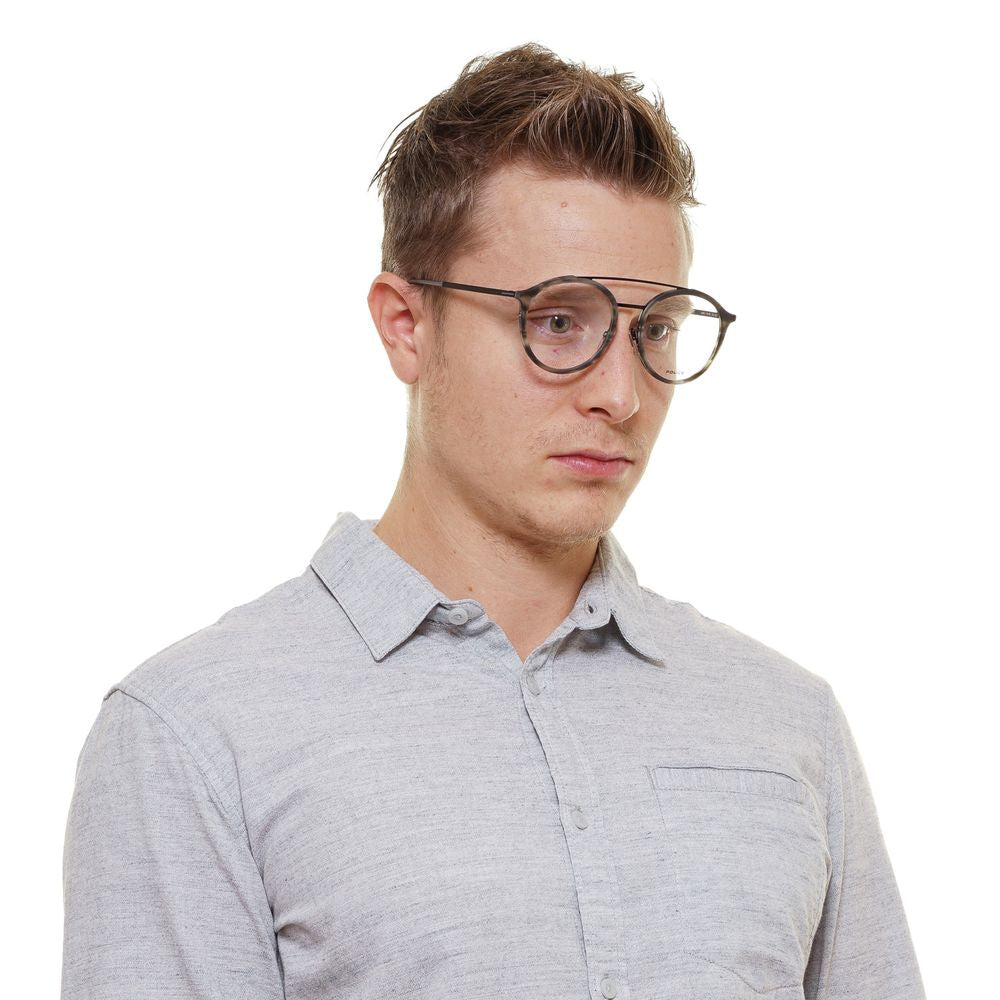 Police Grau-Metall- und Kunststoffbrille (Gestelle)