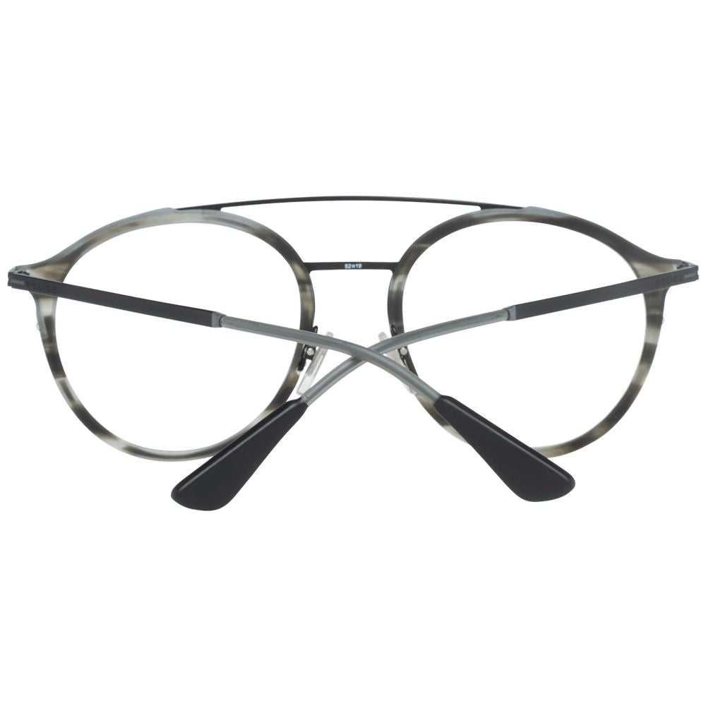 Police Gray Metallic & Plastic Glasses (Frames)
