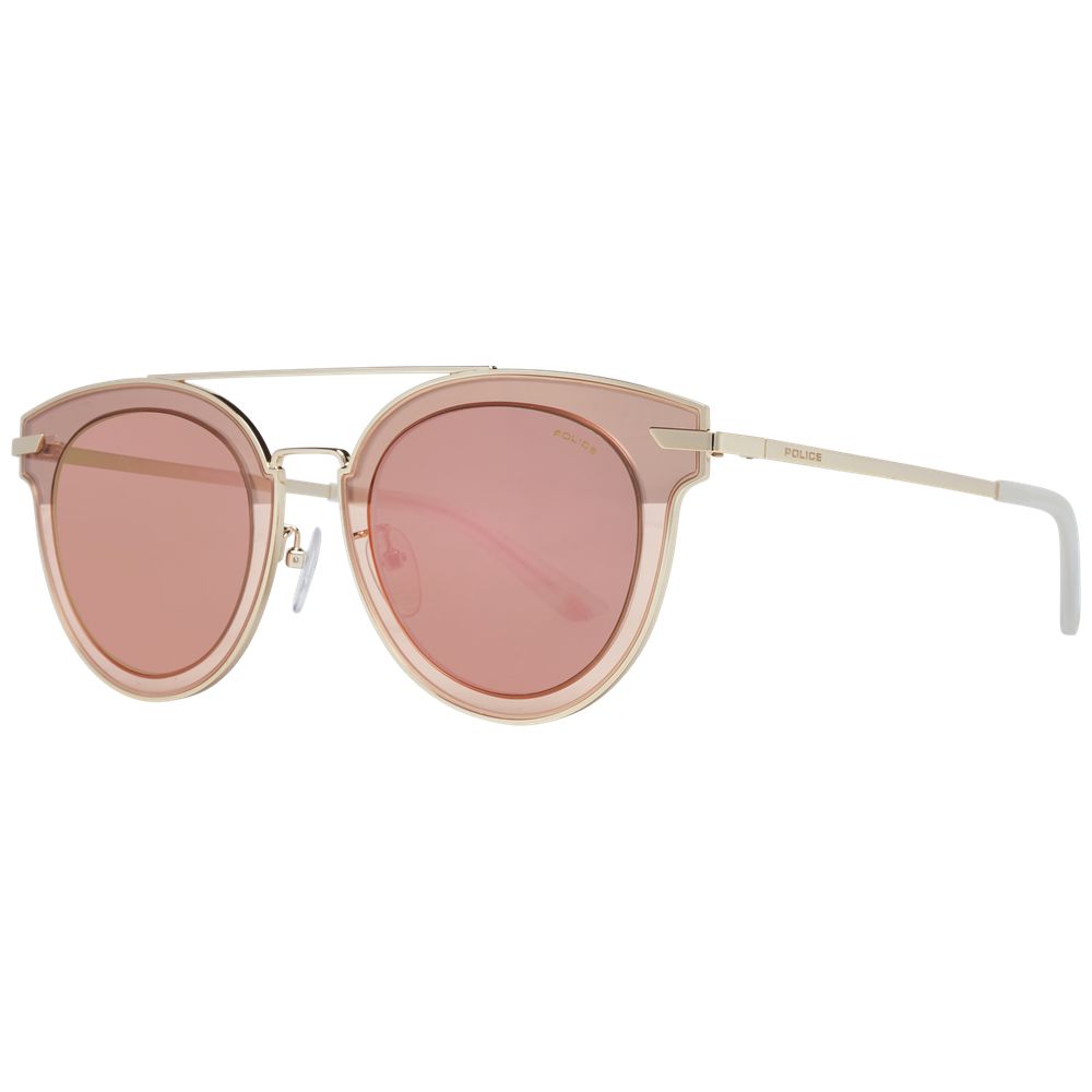 Police Sonnenbrille aus Roségold, Metall und Kunststoff