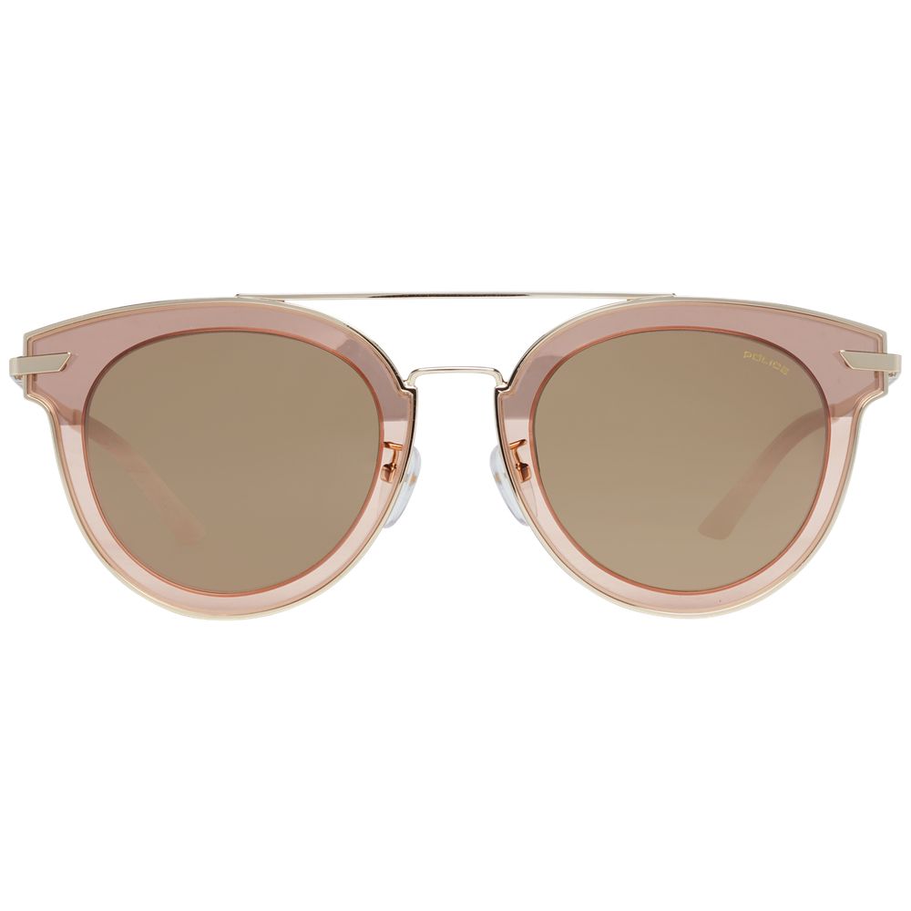 Police Sonnenbrille aus Roségold, Metall und Kunststoff