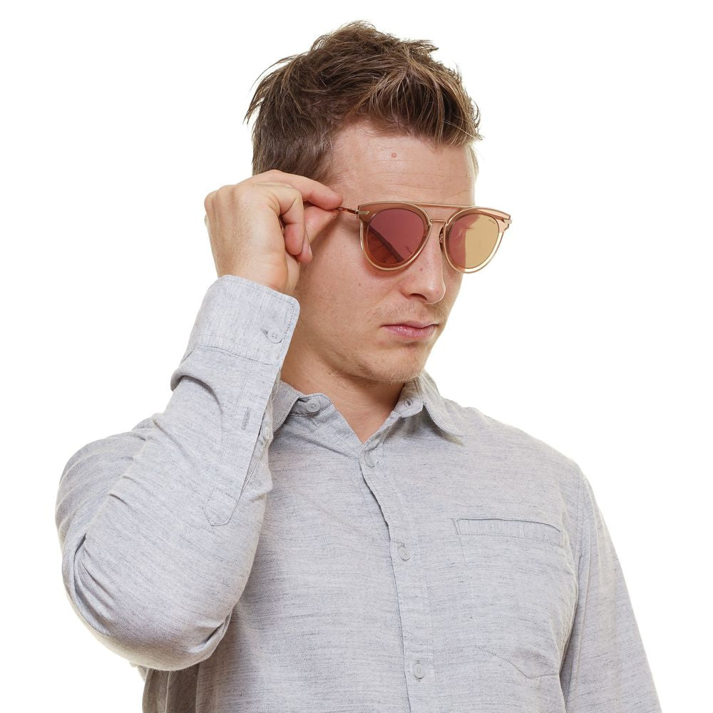 Police Sonnenbrille aus Roségold, Metall und Kunststoff