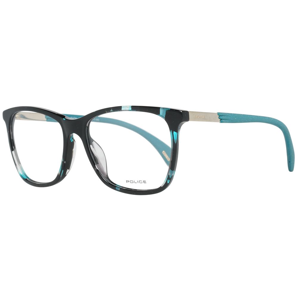 Police glasses with black metal and plastic frames