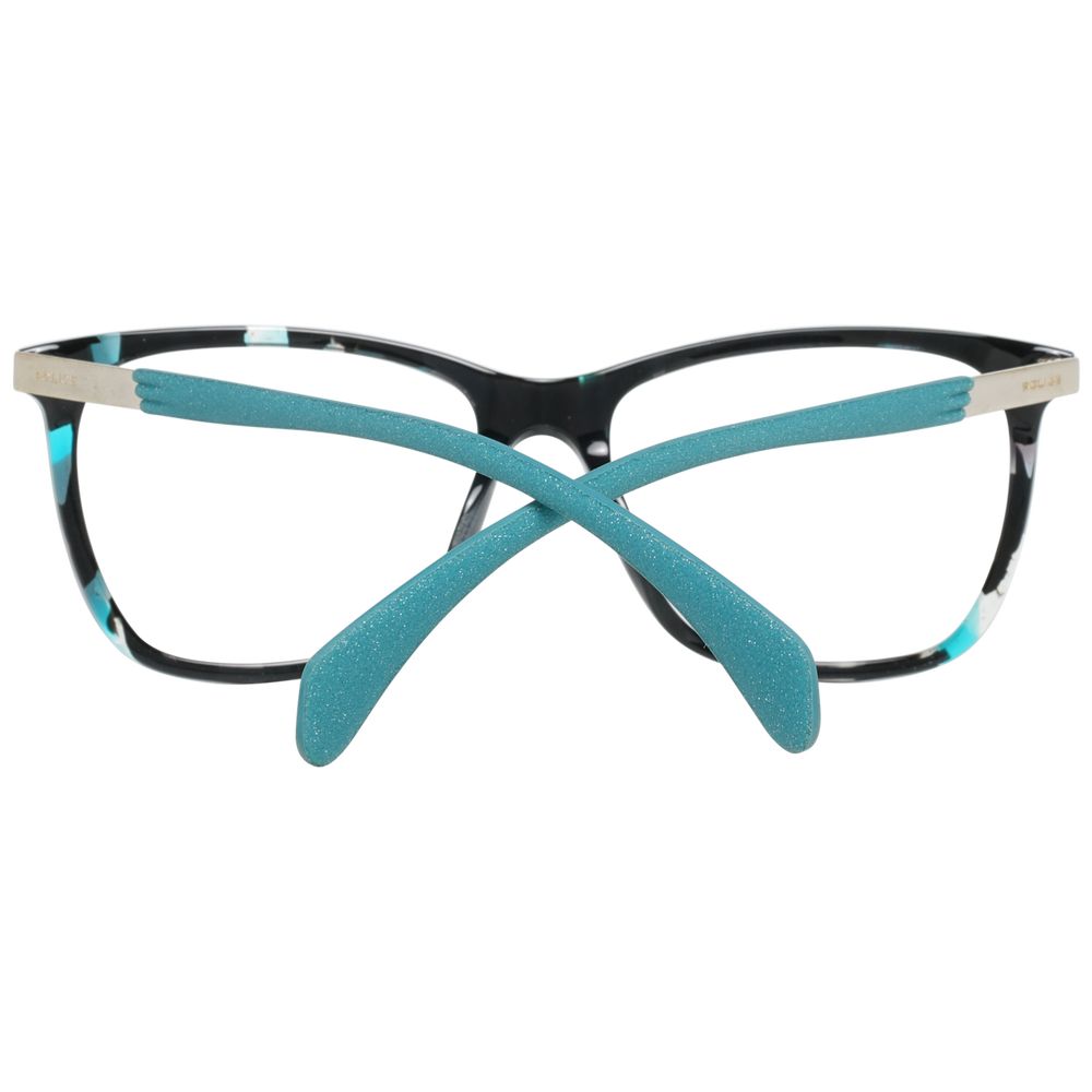Police glasses with black metal and plastic frames