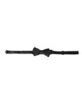 Dolce & Gabbana Black Silk Patterned Adjustable Neck Men's Bow Tie