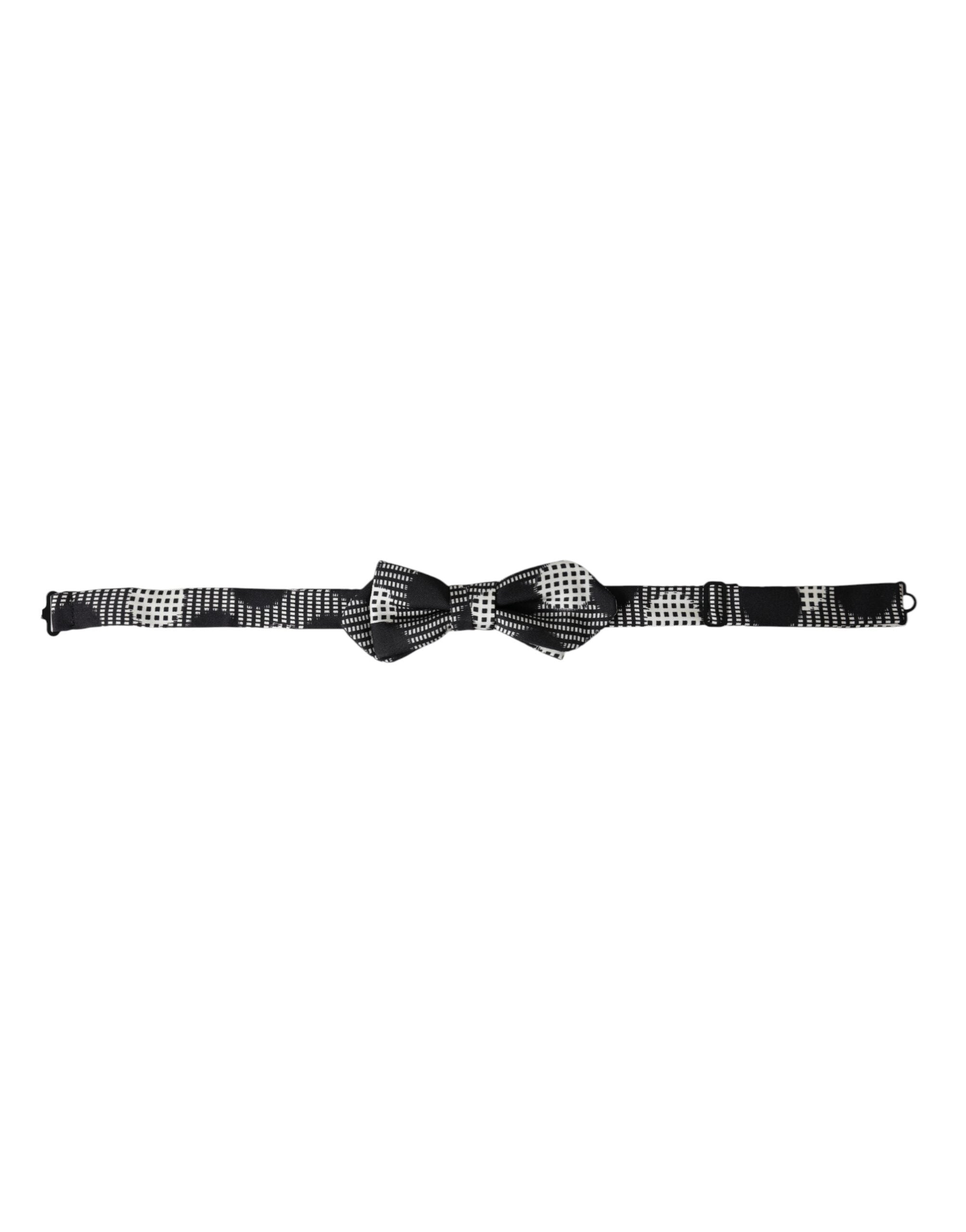Dolce & Gabbana Multicolor Silk Polka Dot Adjustable Neck Men's Bow Tie
