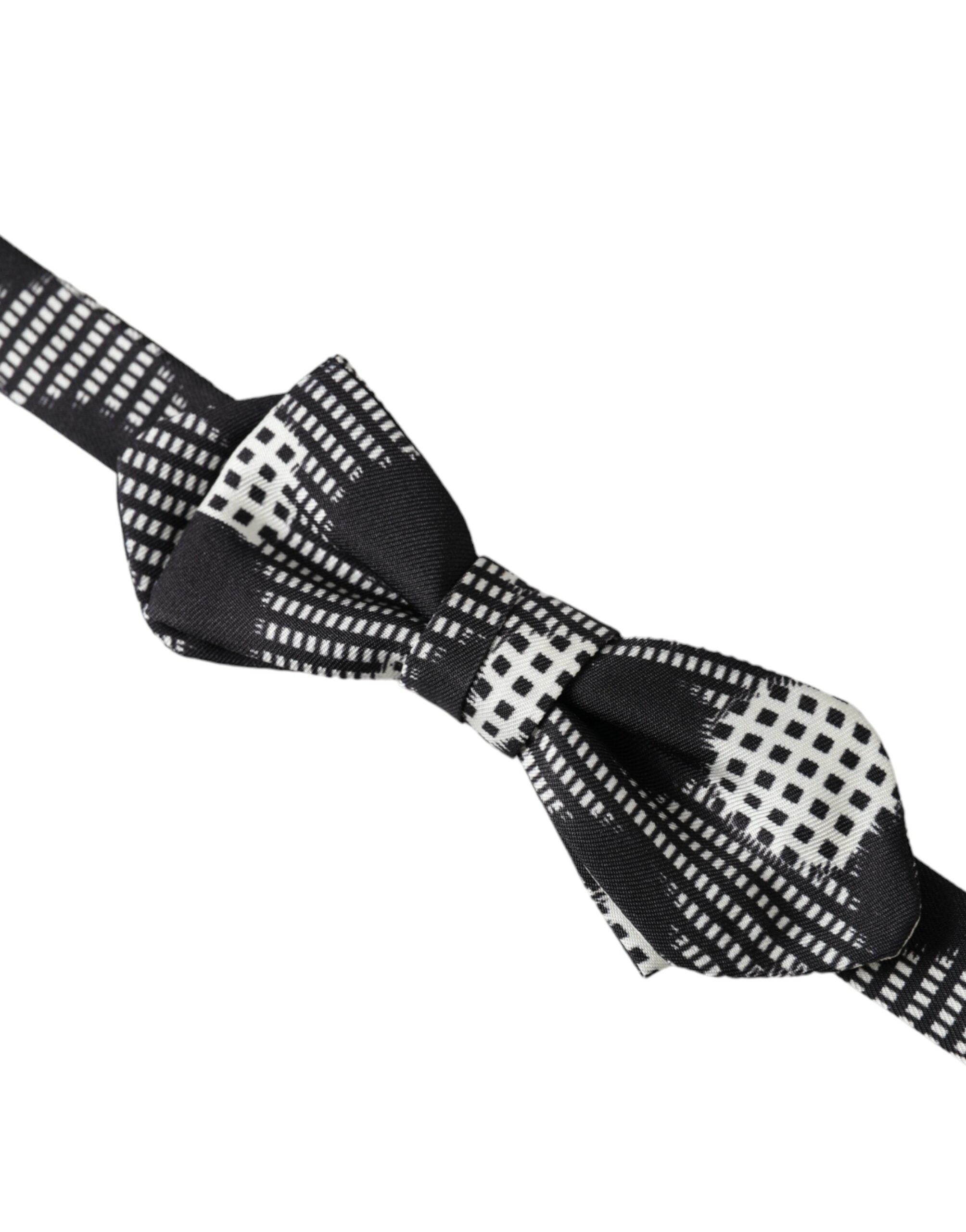 Dolce & Gabbana Multicolor Silk Polka Dot Adjustable Neck Men's Bow Tie