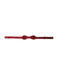 Dolce & Gabbana Red Silk Jacquard Adjustable Neck Men's Bow Tie