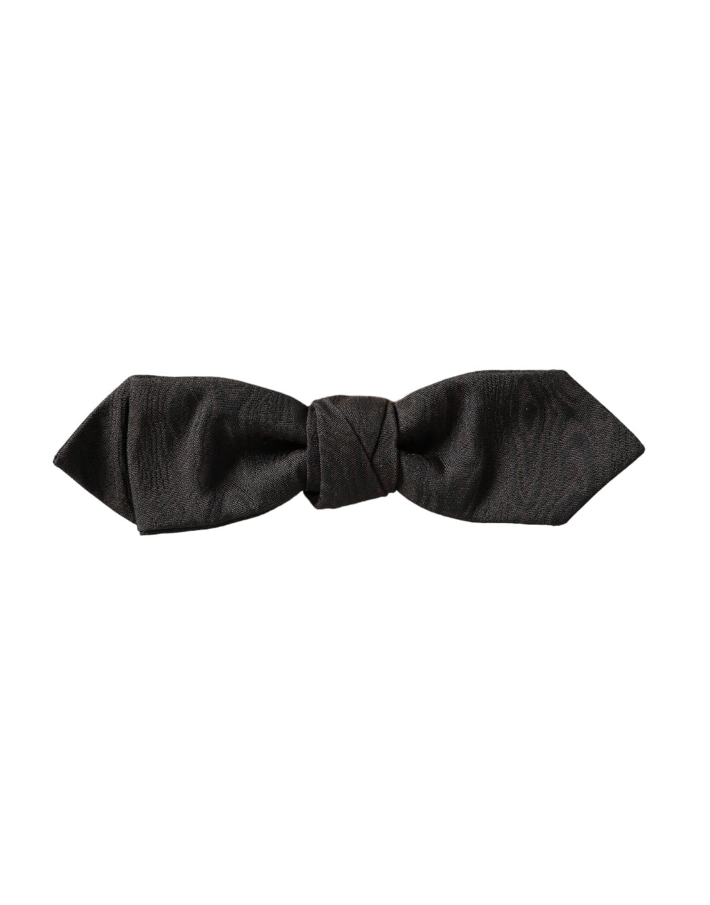 Dolce & Gabbana Black Silk Adjustable Neck Men's Bow Tie