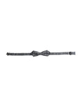 Dolce & Gabbana Gray Silk Patterned Adjustable Neck Men's Bow Tie