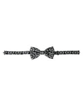 Dolce & Gabbana Black White Printed Adjustable Neck Men's Bow Tie