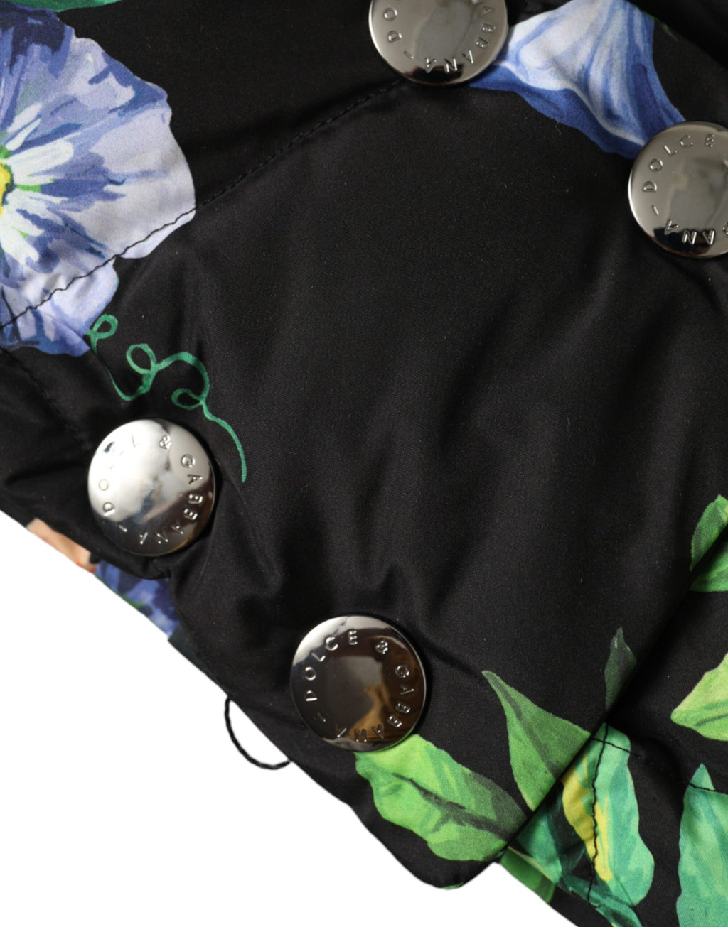 Dolce & Gabbana Black Floral Print Full Head Wrap Hat