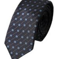 Dolce & Gabbana Black Blue Polka Dot Silk Tie for Men Adjustable
