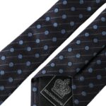Dolce & Gabbana Black Blue Polka Dot Silk Tie for Men Adjustable