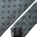Dolce & Gabbana Green Patterned Men's Tie Made of 100% Silk
