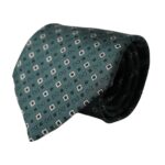 Dolce & Gabbana Green Logo Silk Tie, Adjustable, for Men
