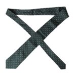 Dolce & Gabbana Green Logo Silk Tie, Adjustable, for Men