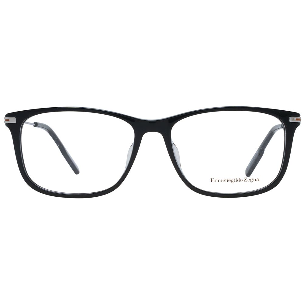 Ermenegildo Zegna Black Plastic Eyeglasses (Frame)