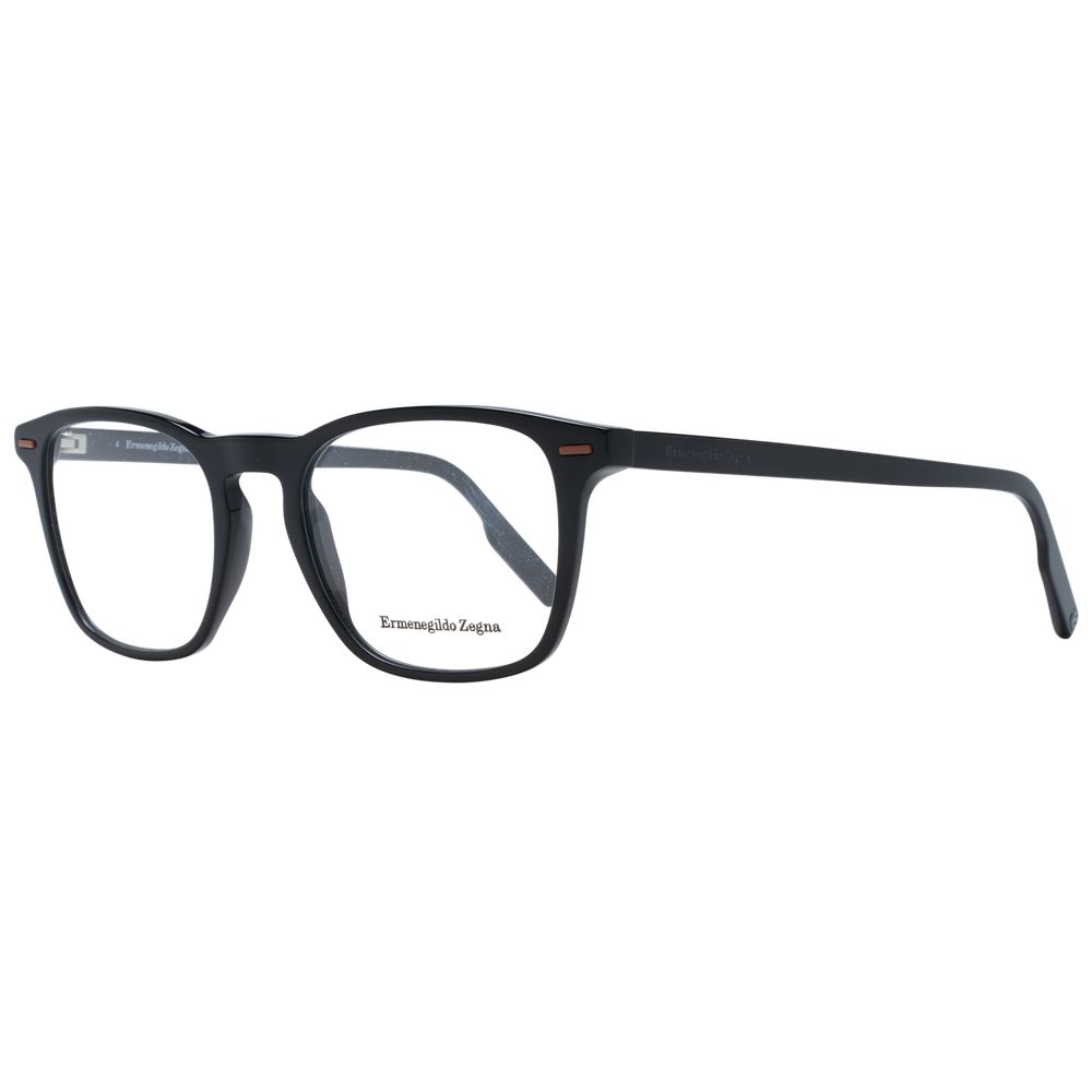 Ermenegildo Zegna Black Plastic Eyeglasses (Frame)