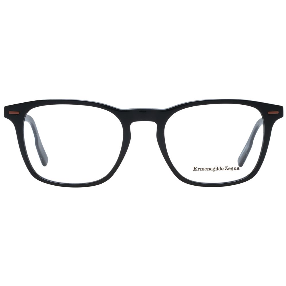 Ermenegildo Zegna Black Plastic Eyeglasses (Frame)