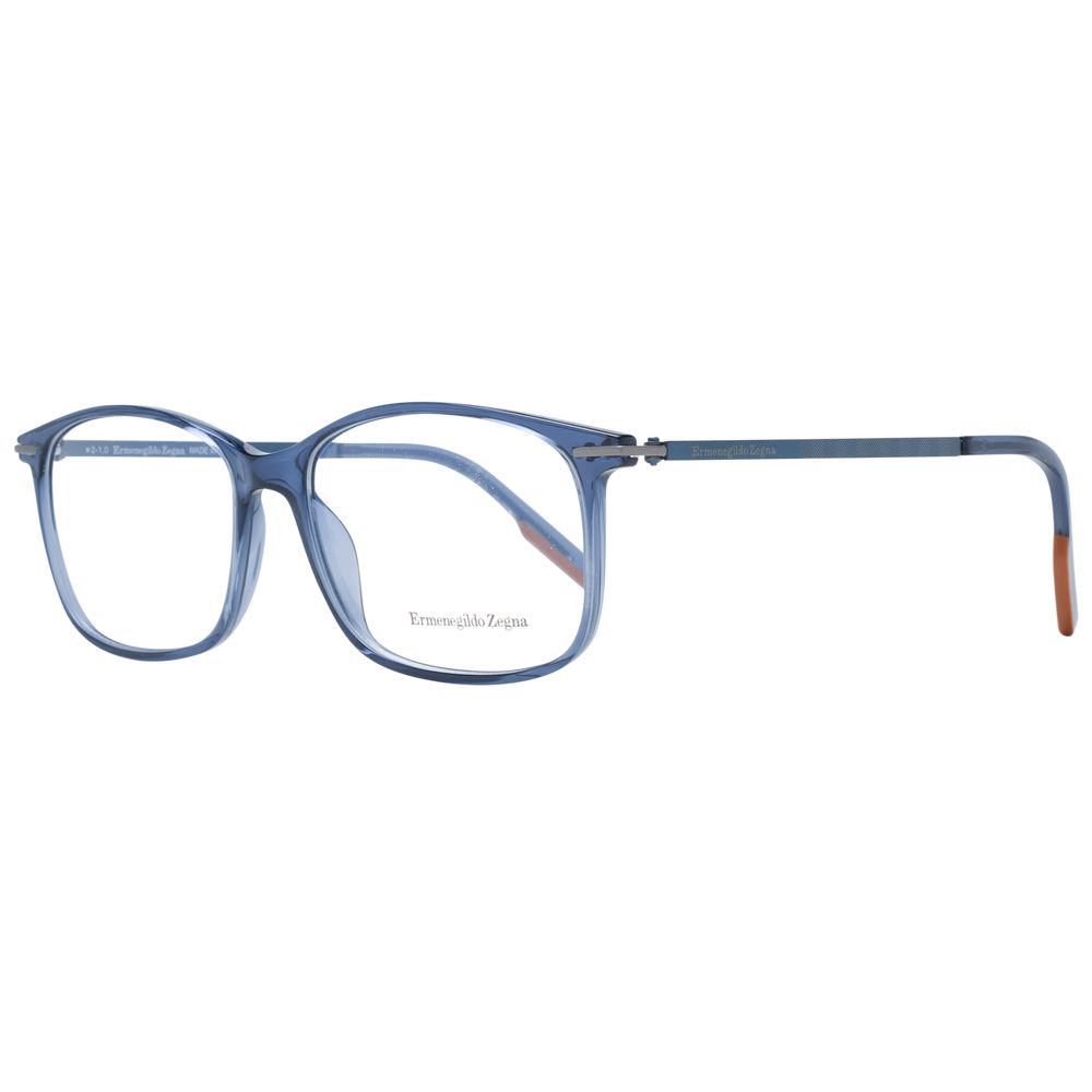 Ermenegildo Zegna Blue Titanium Eyeglass Frames