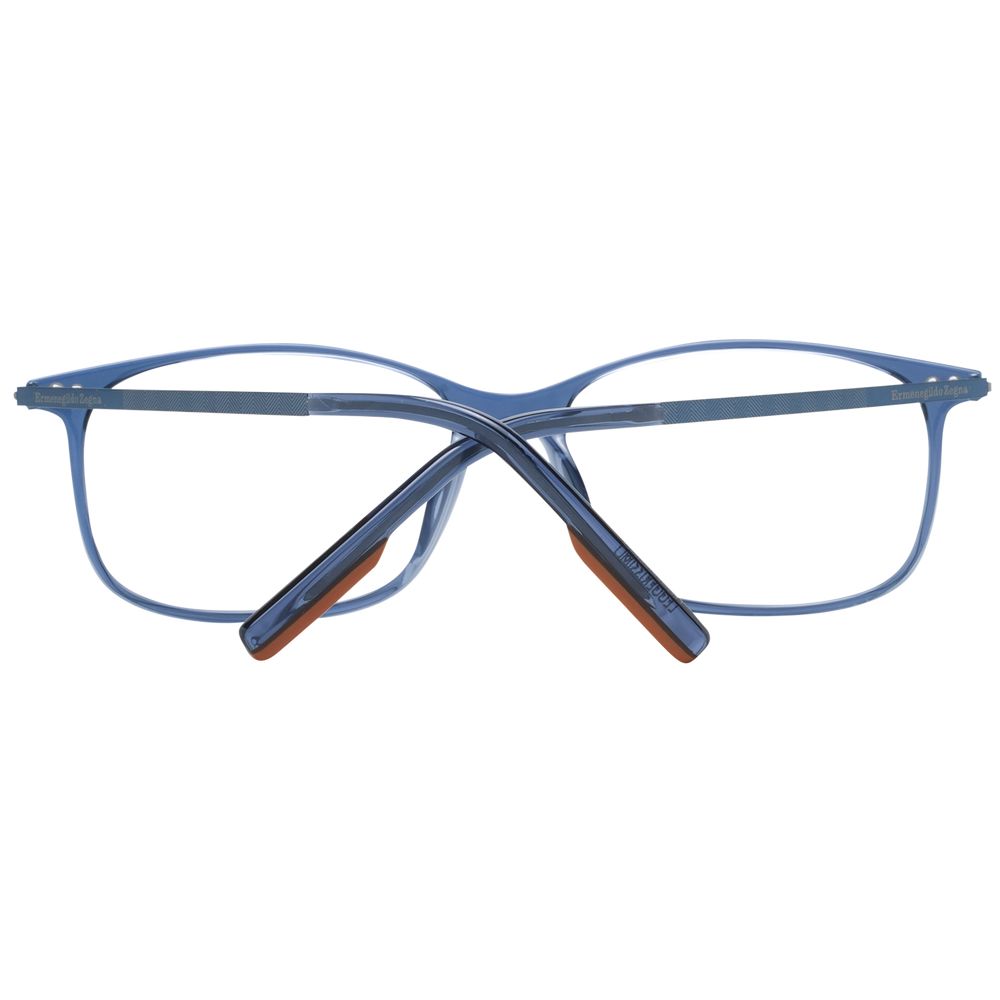 Ermenegildo Zegna Blue Titanium Eyeglass Frames