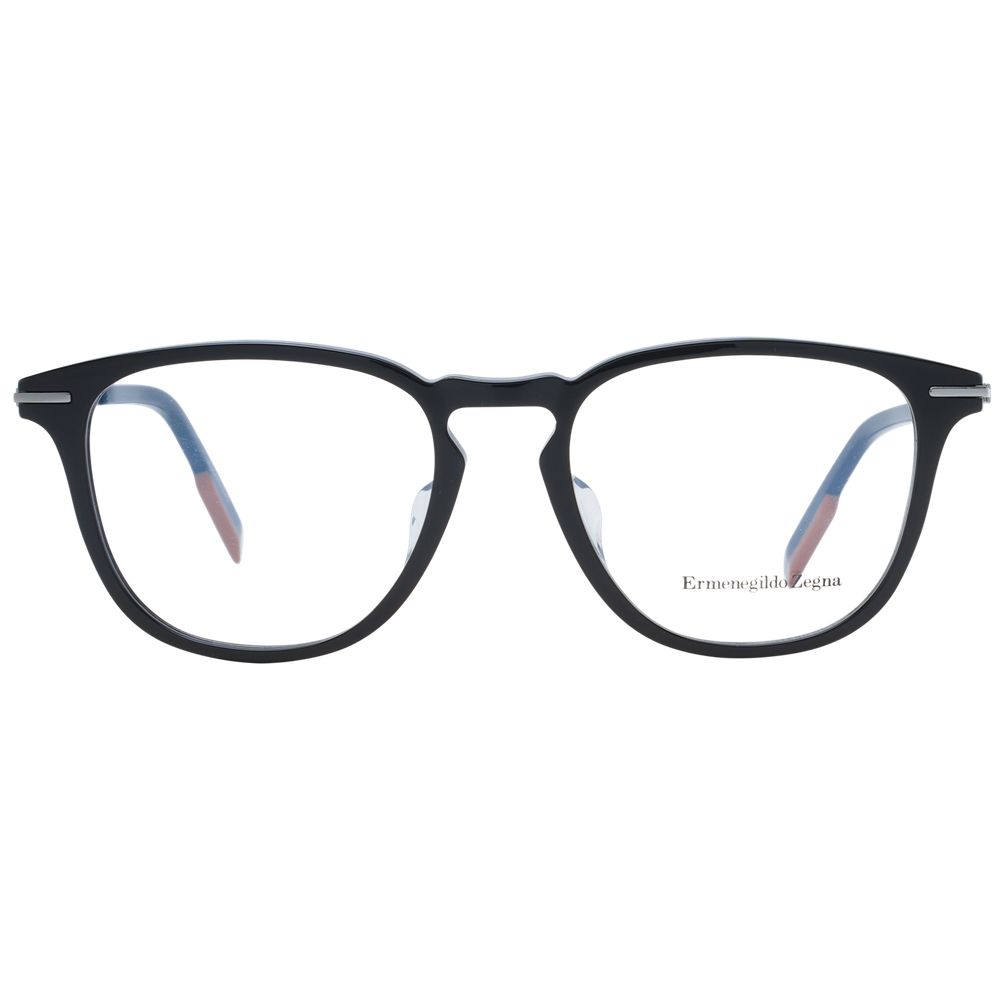 Ermenegildo Zegna Black Plastic Eyeglasses (Frames)