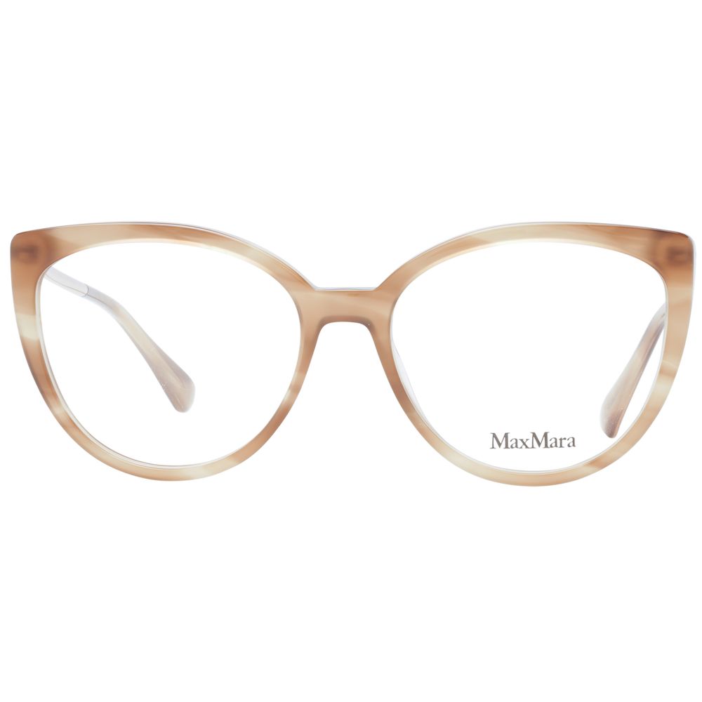 Max Mara eyeglass frames made of brown plastic