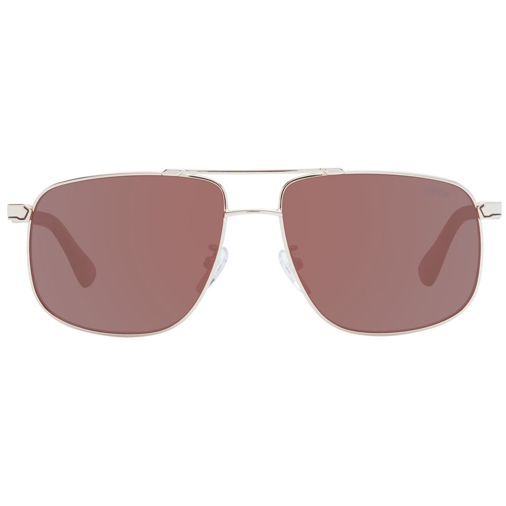 BMW sunglasses with rose gold metal frame