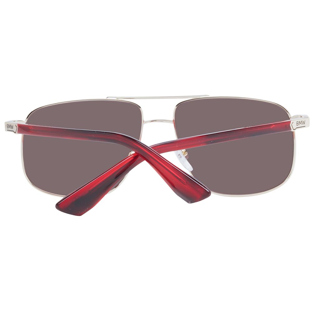 BMW sunglasses with rose gold metal frame