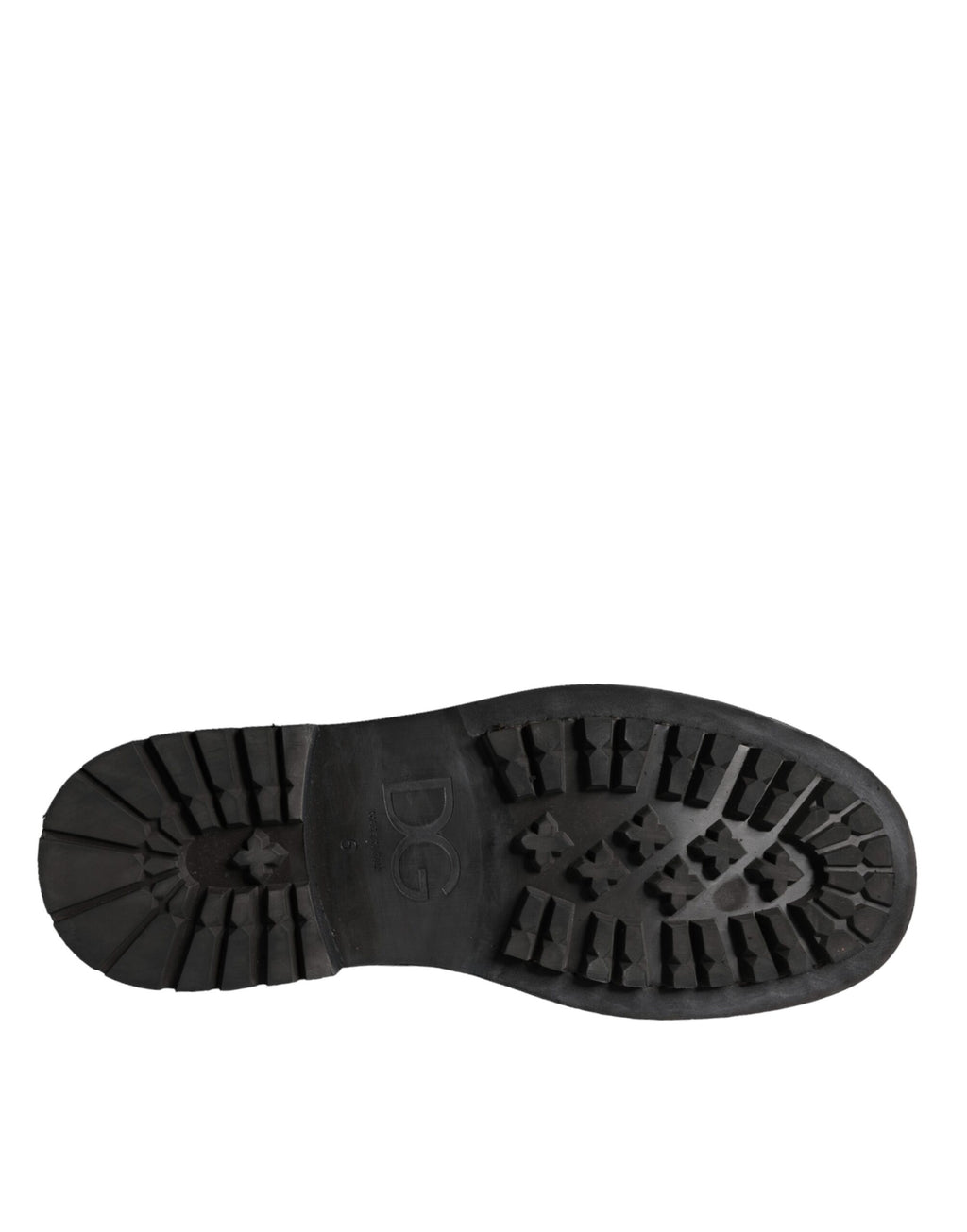 Dolce & Gabbana Black Lace-Up Mid-Calf Boots Men's Shoes