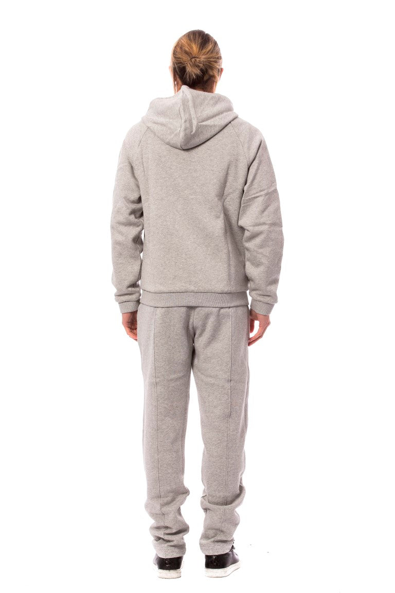 Billionaire Italian Couture Grauer Baumwoll-Kapuzenpullover