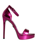 Dolce & Gabbana Fuchsia KEIRA Heels Strappy Sandals Shoes