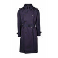 Aquascutum Men's Blue Cotton Trench Coat