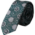 Dolce & Gabbana Green Floral Print Silk Tie, Adjustable