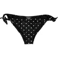 Dolce & Gabbana Black Polka Dot Swimsuit Swimsuit Bottom Bikini