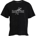 Dolce & Gabbana Schwarzes T-Shirt mit Rundhalsausschnitt aus Baumwolle mit Grafikdruck
