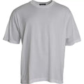 Dolce & Gabbana Weißes Baumwoll-T-Shirt mit Rundhalsausschnitt und kurzen Ärmeln
